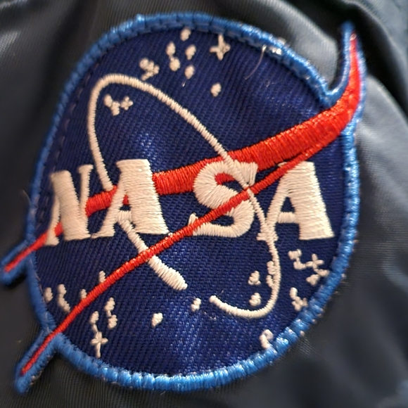 Up and Away NASA Astronaut Space Shuttle Flight Bomber Jacket Multi Patches - Picture 10 of 15